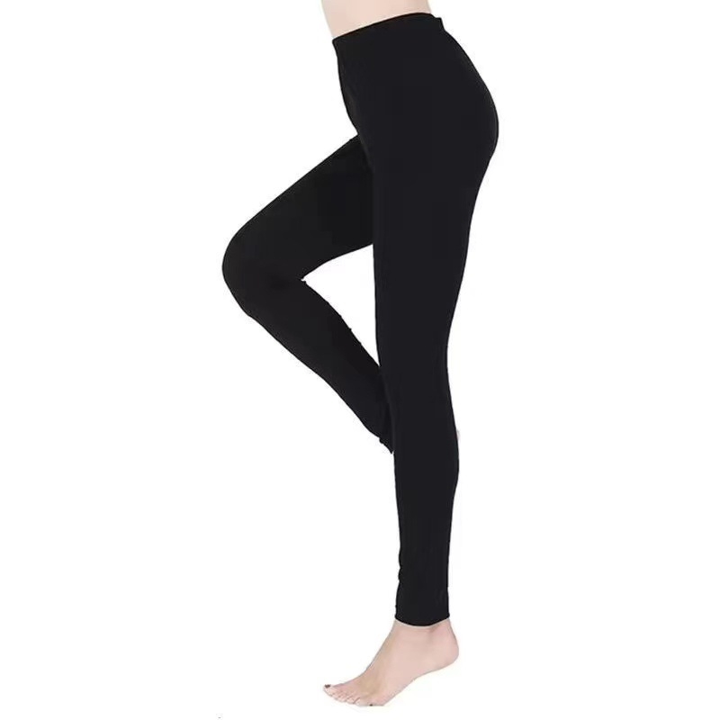 Ženske termalne capri hlače, visokog struka, oblikovanje tijela, mješavina spandexa i lycra, poliester, srednja težina