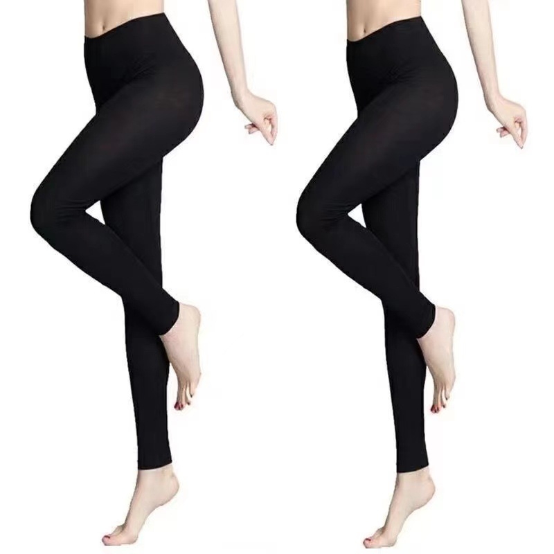 Ženske termalne capri hlače, visokog struka, oblikovanje tijela, mješavina spandexa i lycra, poliester, srednja težina