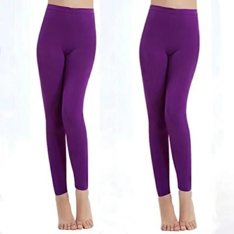 Ženske termalne capri hlače, visokog struka, oblikovanje tijela, mješavina spandexa i lycra, poliester, srednja težina