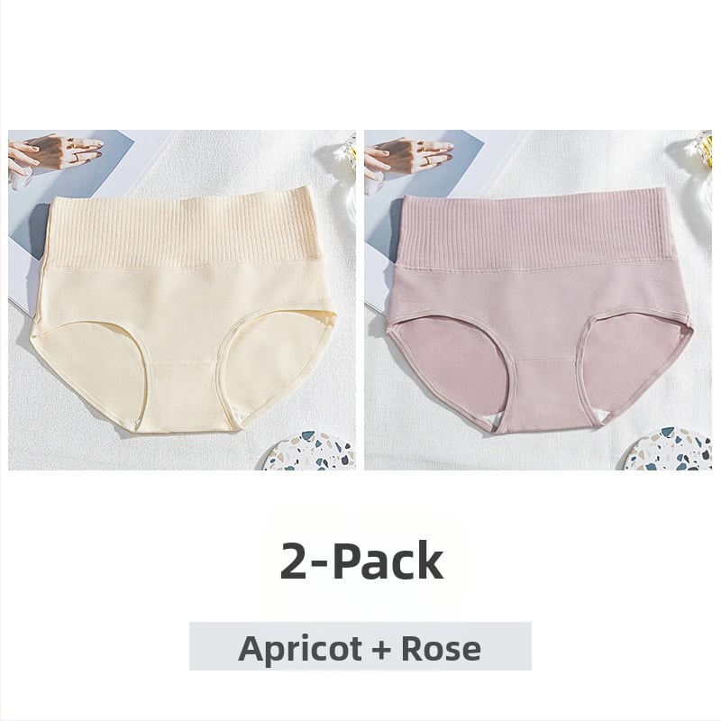 Női pamut magas derékú alsónemű, antibakteriális, légáteresztő, fenékemelő és hasi kontroll