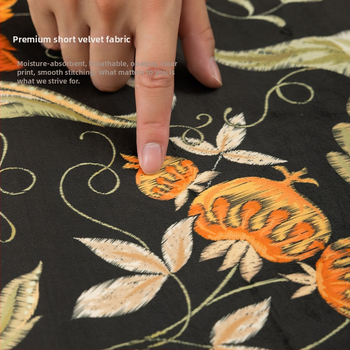 Párna polieszter huzattal, PP gyapot töltés, virágos minta, nyomtatott szövés