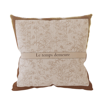 Párna polieszter huzattal, PP gyapot töltés, virágos minta, nyomtatott szövés