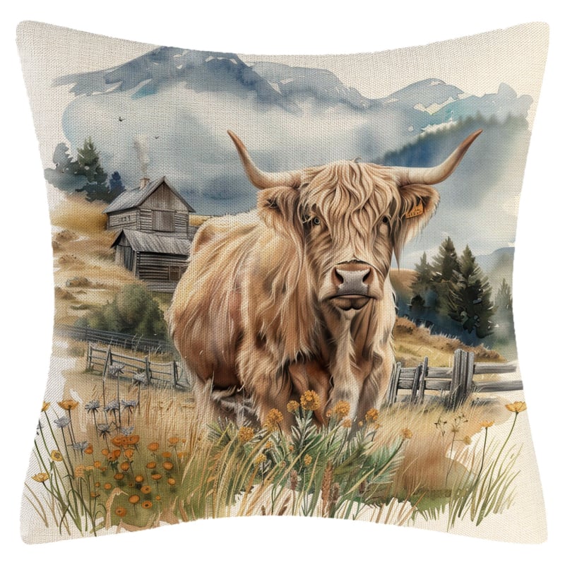 Párnahuzat pamut-len keverékből, geometriai minta, nyomtatás és varrás, modern minimalist stílus, testreszabható, csomagolás 10 db