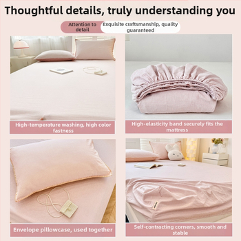 Gumis lepedő, 100% pamut, quiltált, fonallal festett