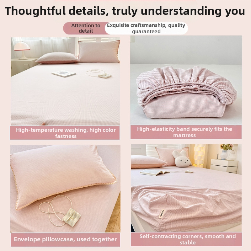 Gumis lepedő, 100% pamut, quiltált, fonallal festett