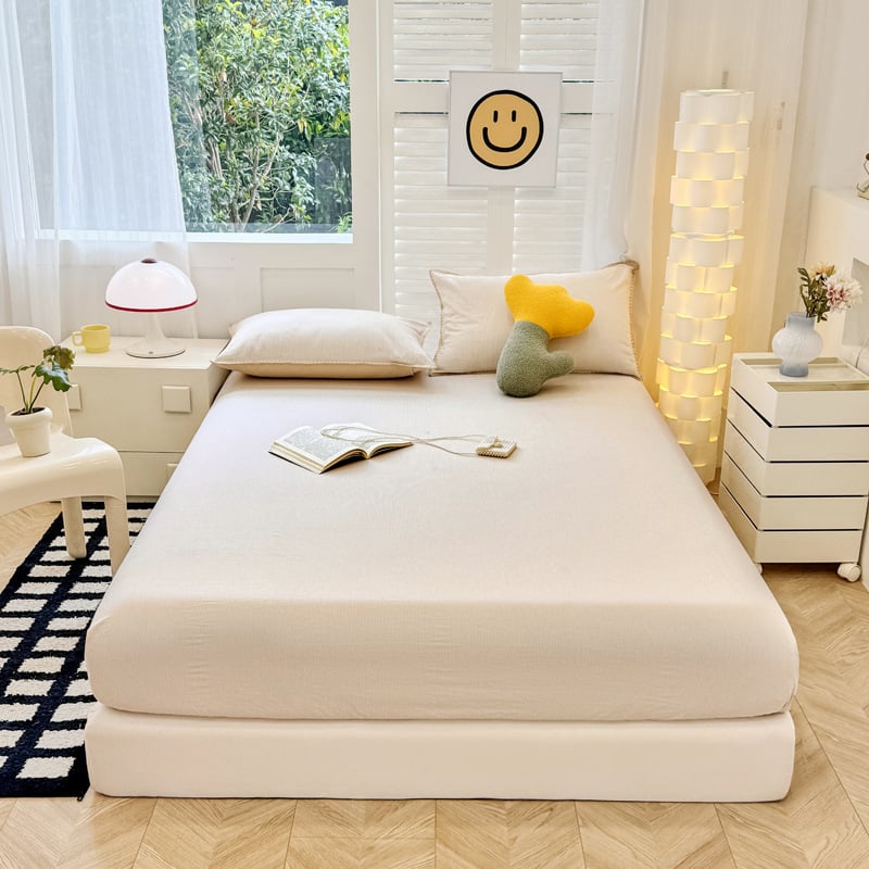 Gumis lepedő, 100% pamut, quiltált, fonallal festett