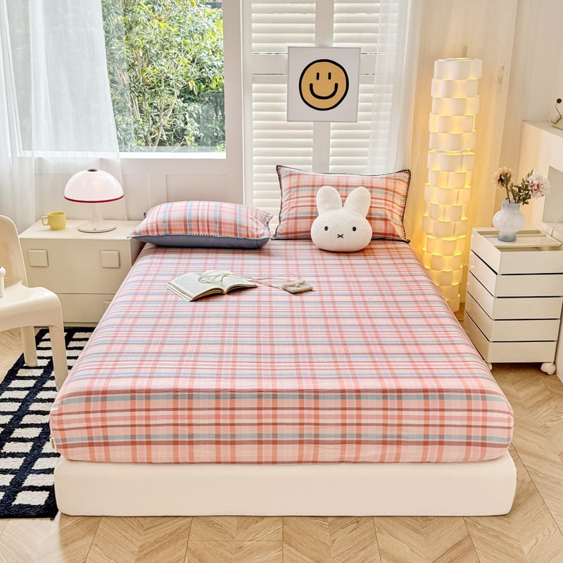 Gumis lepedő, 100% pamut, quiltált, fonallal festett