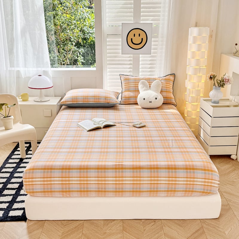 Gumis lepedő, 100% pamut, quiltált, fonallal festett