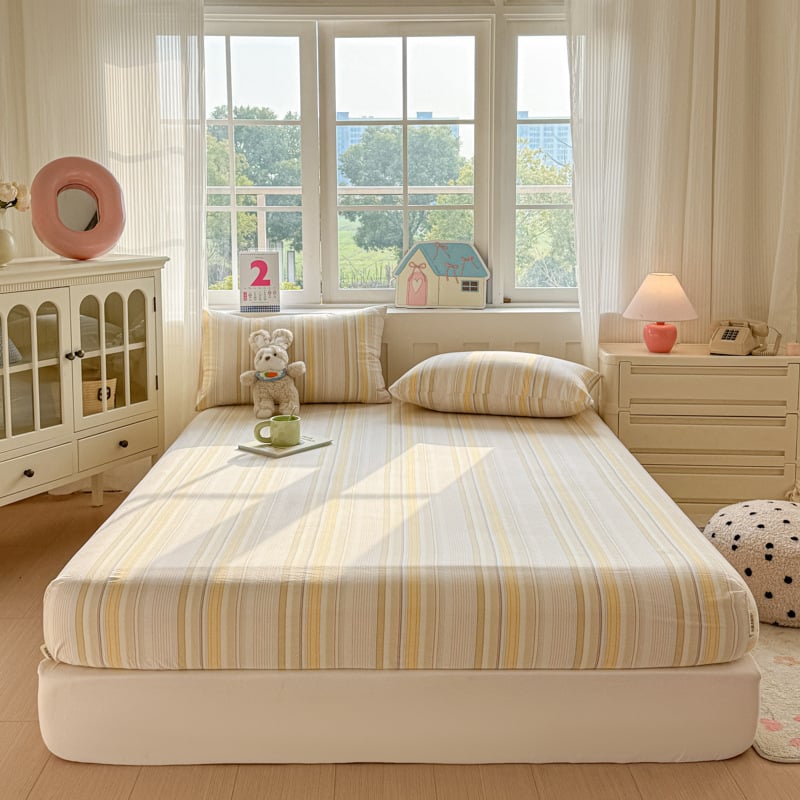 Gumis lepedő, 100% pamut, quiltált, fonallal festett