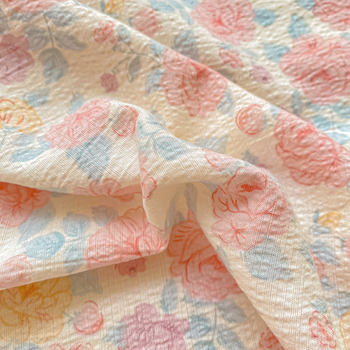 Dupla rétegű gézzel készült gumis lepedő, poliészter, animációs minta, reaktív színezés