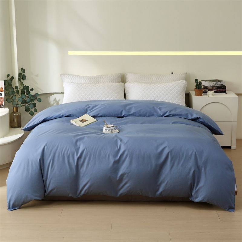 Калъф за завивка от чист дълговлакнист памук, твил плат, реактивно боядисване, 60s прежда