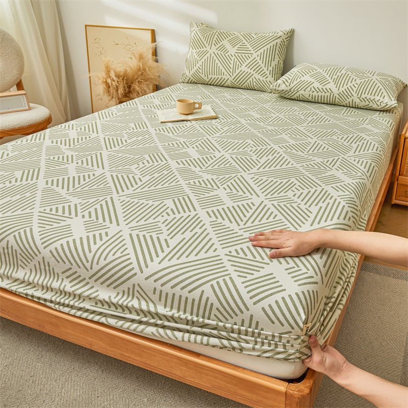 Gumis lepedő – 100% tiszta pamut, twill szövés, reaktív nyomtatás, minta: növények és virágok, tömege 300–500 g