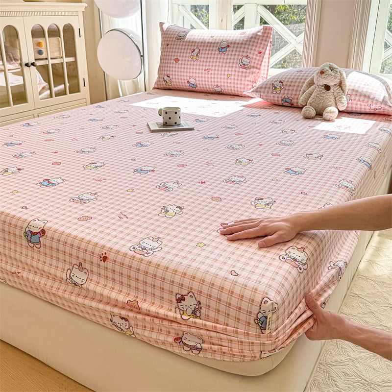 Gumis lepedő – 100% tiszta pamut, twill szövés, reaktív nyomtatás, minta: növények és virágok, tömege 300–500 g