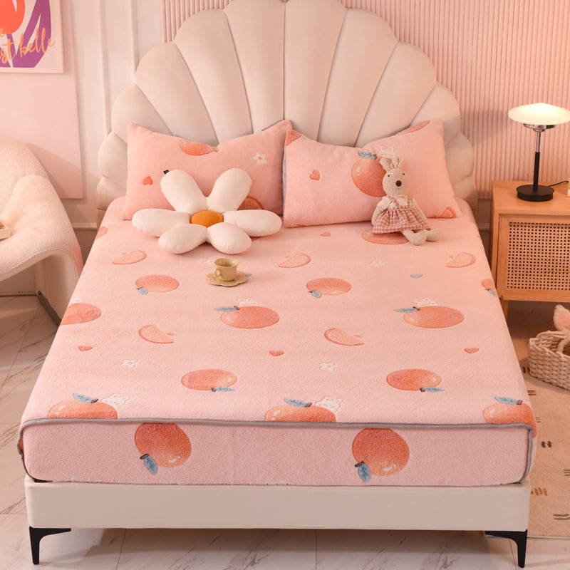 tej velvet anyagú rugalmas ágyneműhuzat, reaktív nyomtatás, testre szabható, minták: csíkok, geometriai, rajzfilm, növények; súly 500–800 g