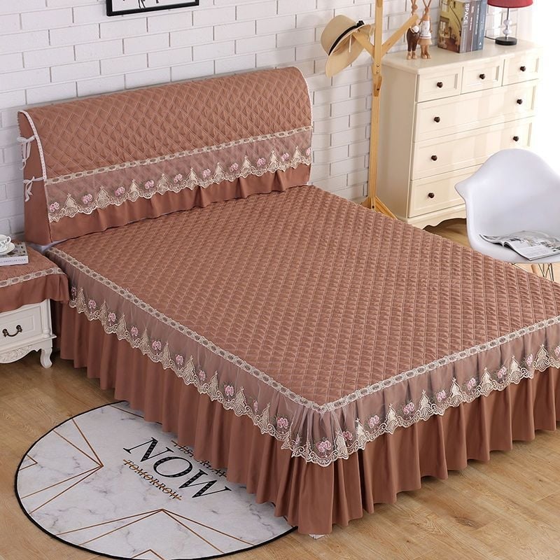 Ágytakaró készlet: huzat az ágy végéhez és ágyszoknya; Anyag: poliészter; Nyomtatás: tie-dye; Szövés: más; Tömeg: kevesebb mint 300 g