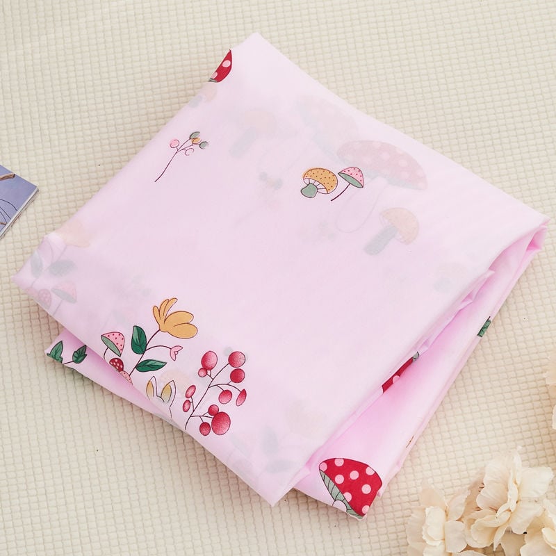 Antklodės užvalkalas, 100% medvilnė, pūkuota audinio vynė, augalų ir gėlių raštas, dažymas spalvomis, audinio svoris 300–500 g