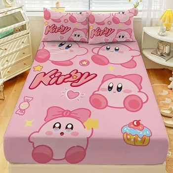 Gumis lepedő matracra, rajzfilm csillagos mintával, bolyhos szövés, digitális nyomtatás, poliészter rost