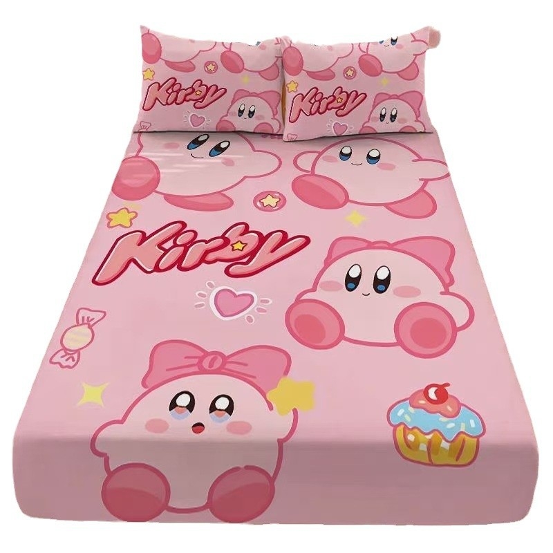 Gumis lepedő matracra, rajzfilm csillagos mintával, bolyhos szövés, digitális nyomtatás, poliészter rost