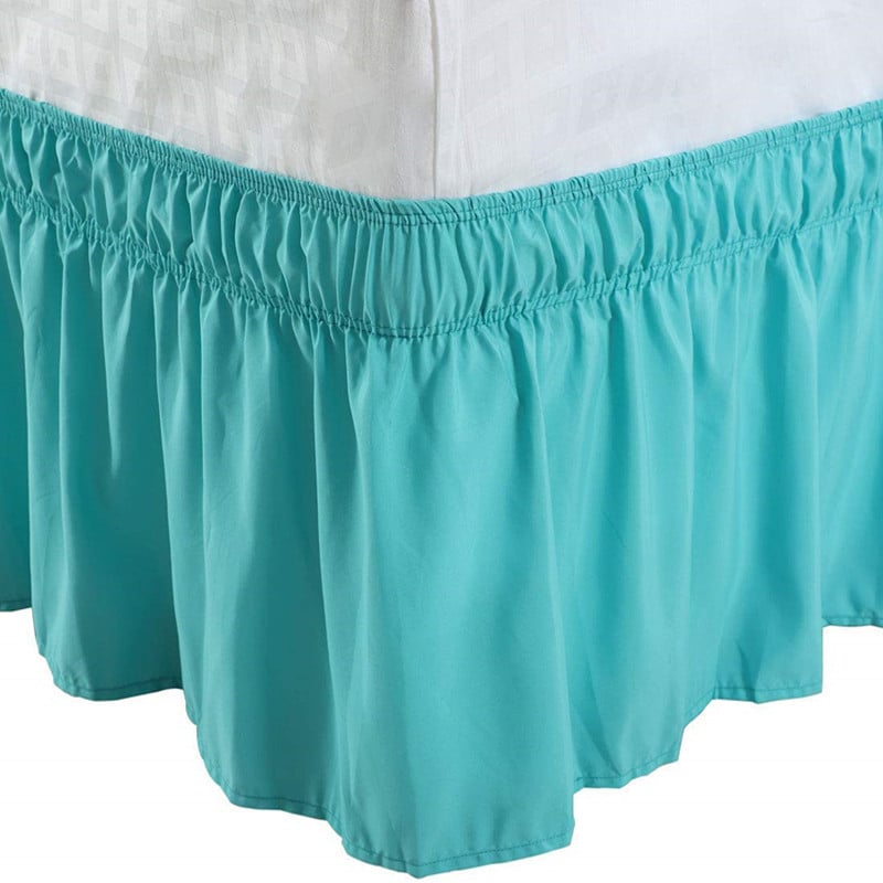 Bed skirt, monochrome twill fabric with semi-dye printing, 100% polyester, all-season