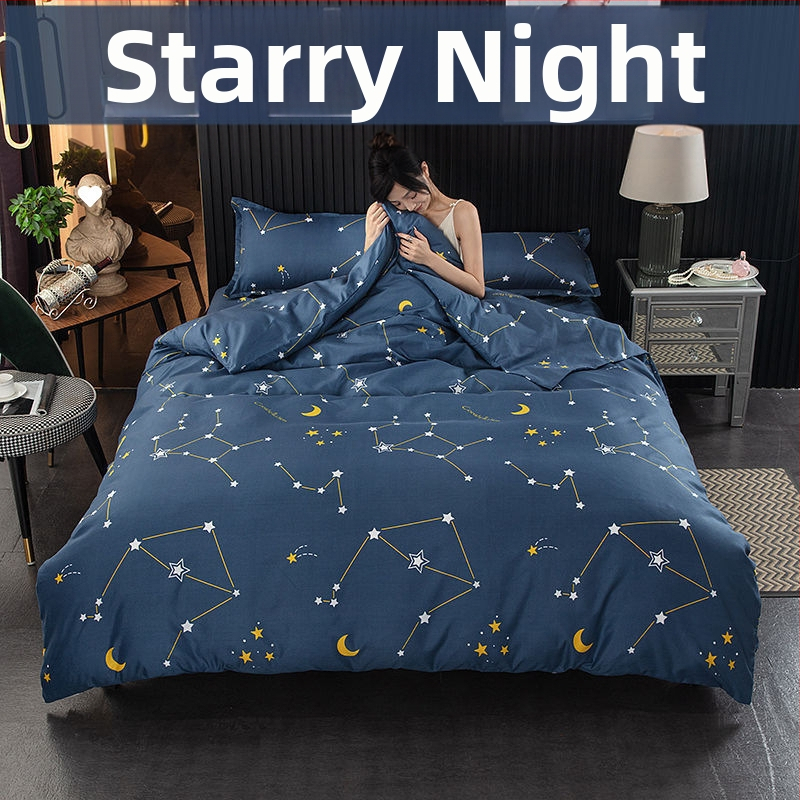 Pima medvilnės antklodės užvalkalas, plokščias mezgimas, tie-dye raštas, mielas stilius