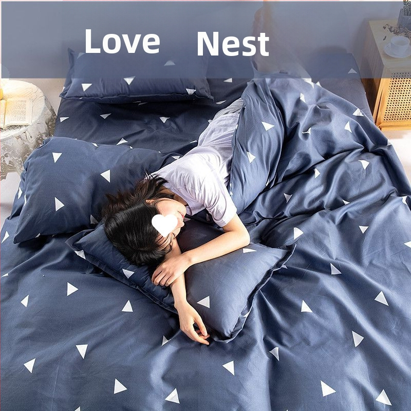 Pima medvilnės antklodės užvalkalas, plokščias mezgimas, tie-dye raštas, mielas stilius