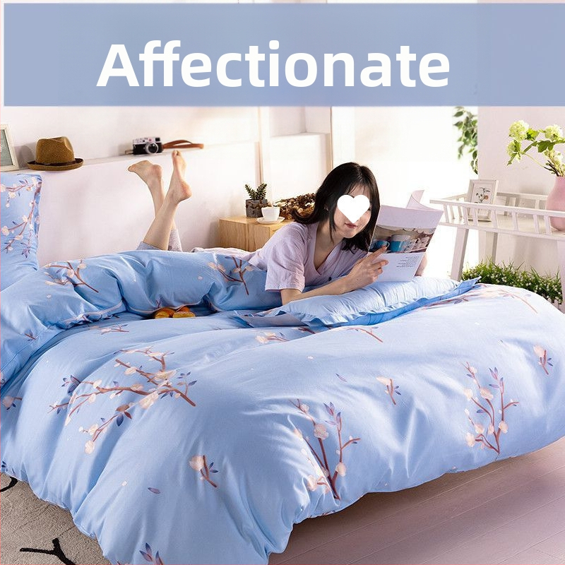 Pima medvilnės antklodės užvalkalas, plokščias mezgimas, tie-dye raštas, mielas stilius