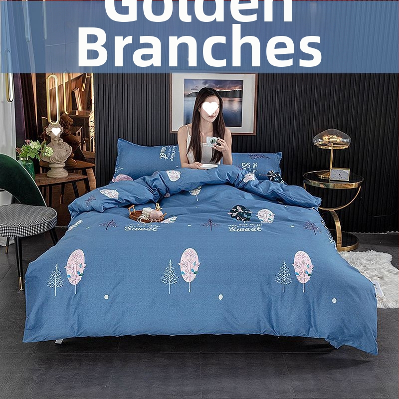 Pima medvilnės antklodės užvalkalas, plokščias mezgimas, tie-dye raštas, mielas stilius