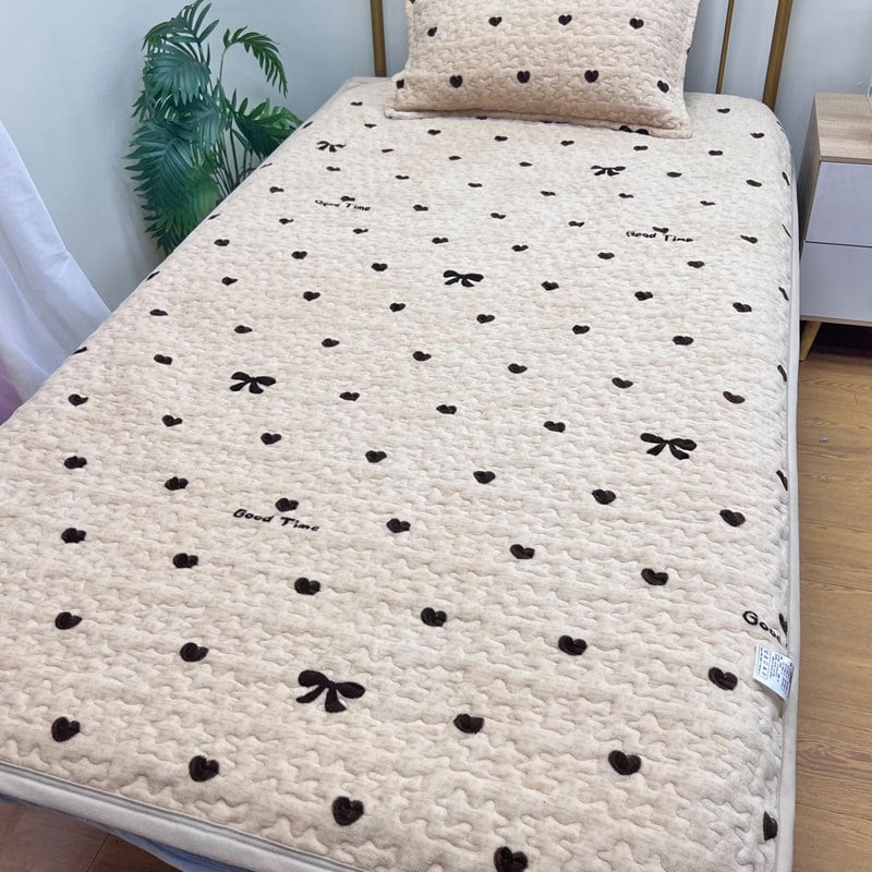 Plavi fleksi pokrivač za krevet, debeli šivani pokrivač, za studentsku sobu, veličina 120x200 cm, crtani motiv, zimska toplina