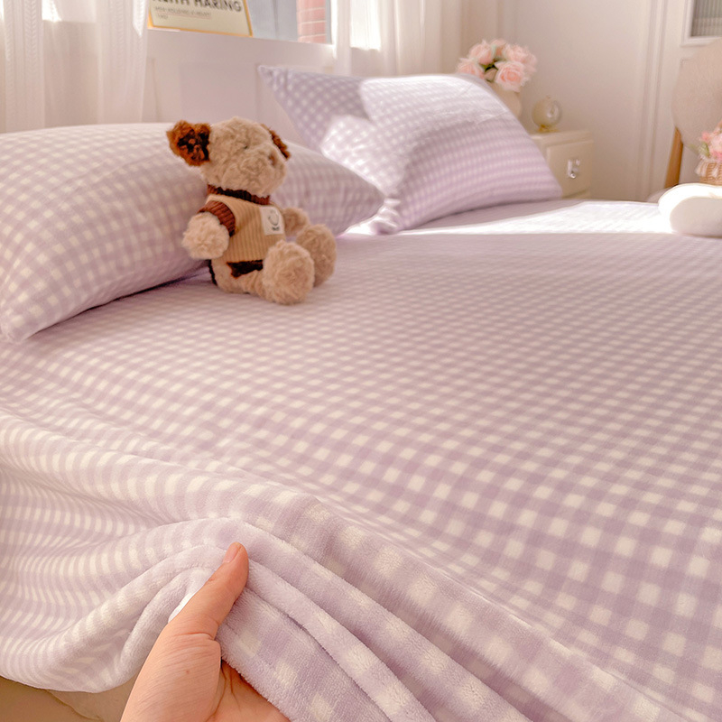 Milk Velvet posteljina, dimenzije 180x200-220 cm, zimski debeli flanel veli velur, podstavljena fleece