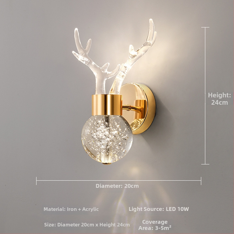 Nordinė sieninė lempa su LED, 220V, tinkama svetainei ir koridoriui, prekė Sheng bangrong