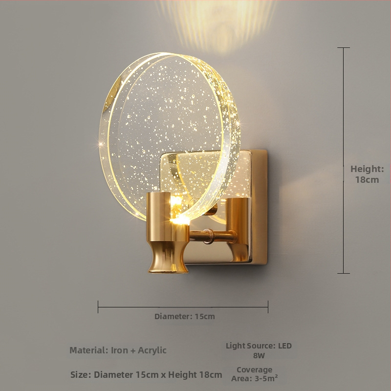 Nordinė sieninė lempa su LED, 220V, tinkama svetainei ir koridoriui, prekė Sheng bangrong