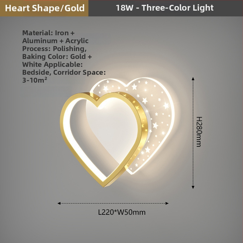 Nordinė sieninė lempa su LED, 220V, tinkama svetainei ir koridoriui, prekė Sheng bangrong