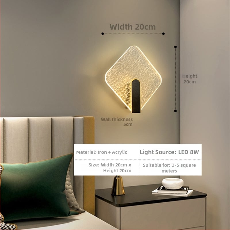 Nordinė sieninė lempa su LED, 220V, tinkama svetainei ir koridoriui, prekė Sheng bangrong