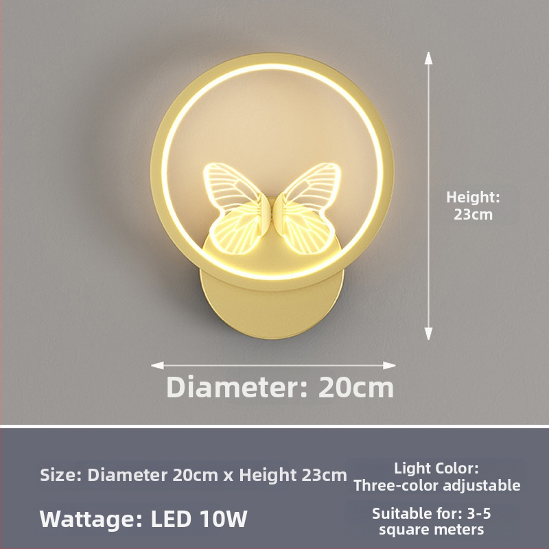 Nordinė sieninė lempa su LED, 220V, tinkama svetainei ir koridoriui, prekė Sheng bangrong