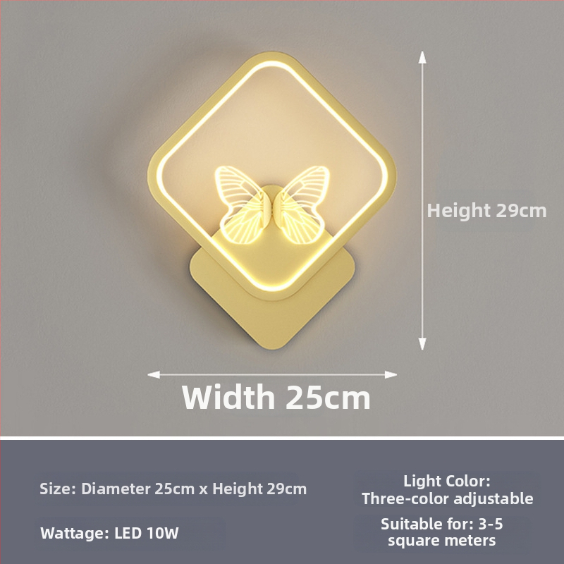 Nordinė sieninė lempa su LED, 220V, tinkama svetainei ir koridoriui, prekė Sheng bangrong