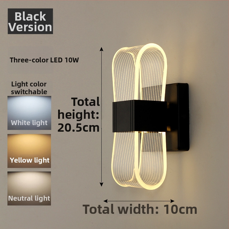 Nordinė sieninė lempa su LED, 220V, tinkama svetainei ir koridoriui, prekė Sheng bangrong