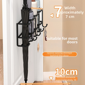 Sieninis skėtinių laikiklis įėjimui, su šešiais lygiais, reikalingas montavimas