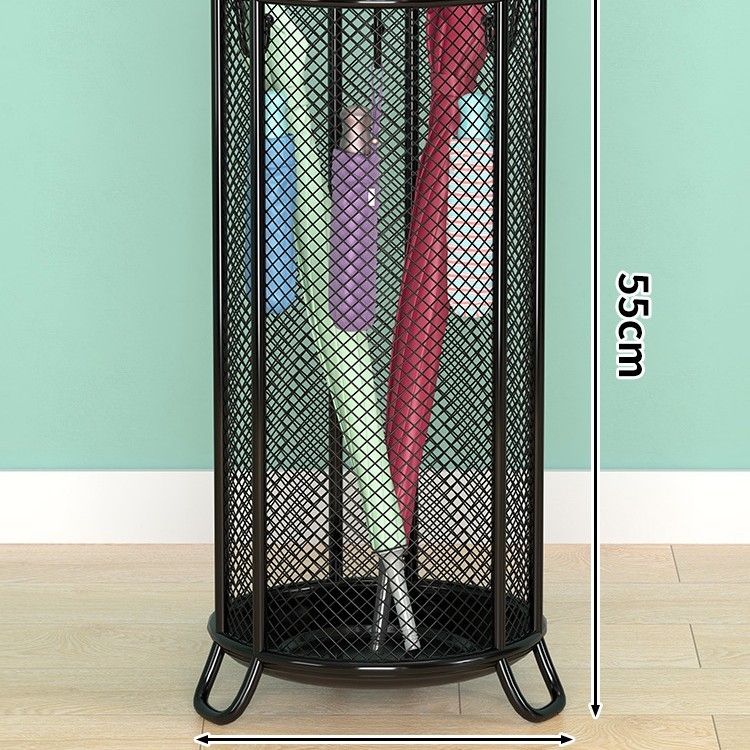 Sieninis skėtinių laikiklis įėjimui, su šešiais lygiais, reikalingas montavimas