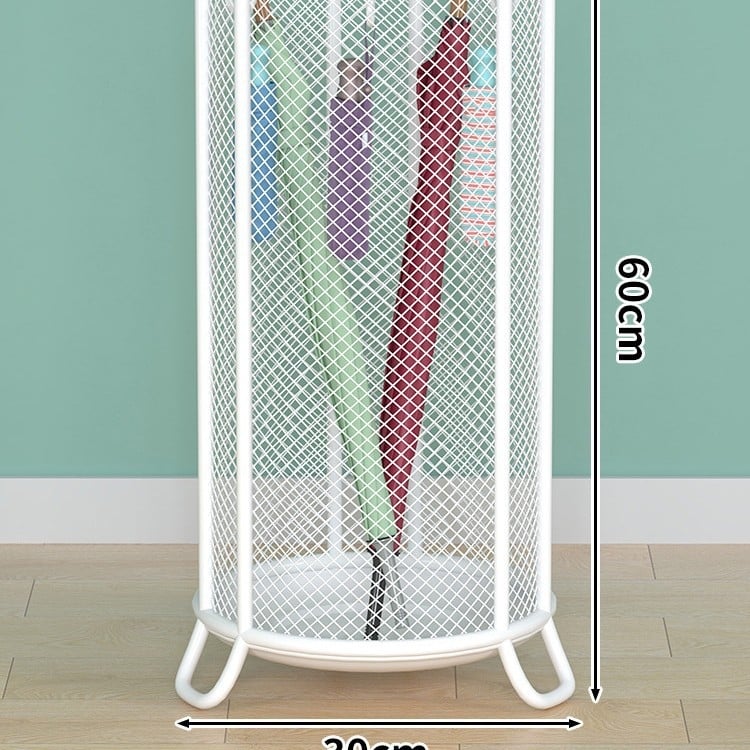 Sieninis skėtinių laikiklis įėjimui, su šešiais lygiais, reikalingas montavimas