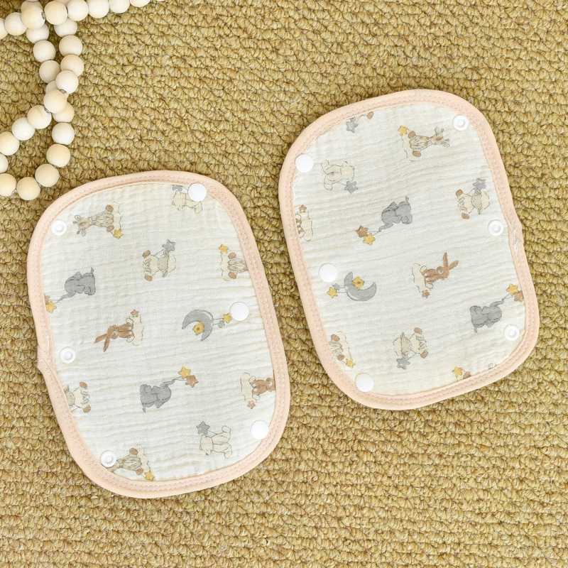 Pamukasta podloga za dječji kolica s navlakom za prednju ruku i zaštitom ograde, odvojiva maramicа za slinu