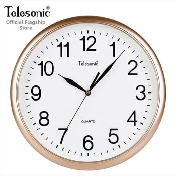 Ρολόι τοίχου – απλός σχεδιασμός, μηχανική κίνηση Uranus, πλαστικό περίβλημα, σαλόνι