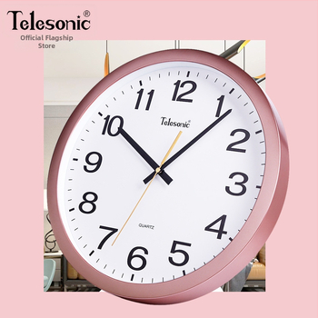 Ρολόι τοίχου – απλός σχεδιασμός, μηχανική κίνηση Uranus, πλαστικό περίβλημα, σαλόνι