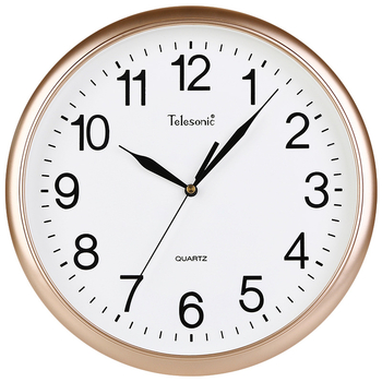 Ρολόι τοίχου – απλός σχεδιασμός, μηχανική κίνηση Uranus, πλαστικό περίβλημα, σαλόνι