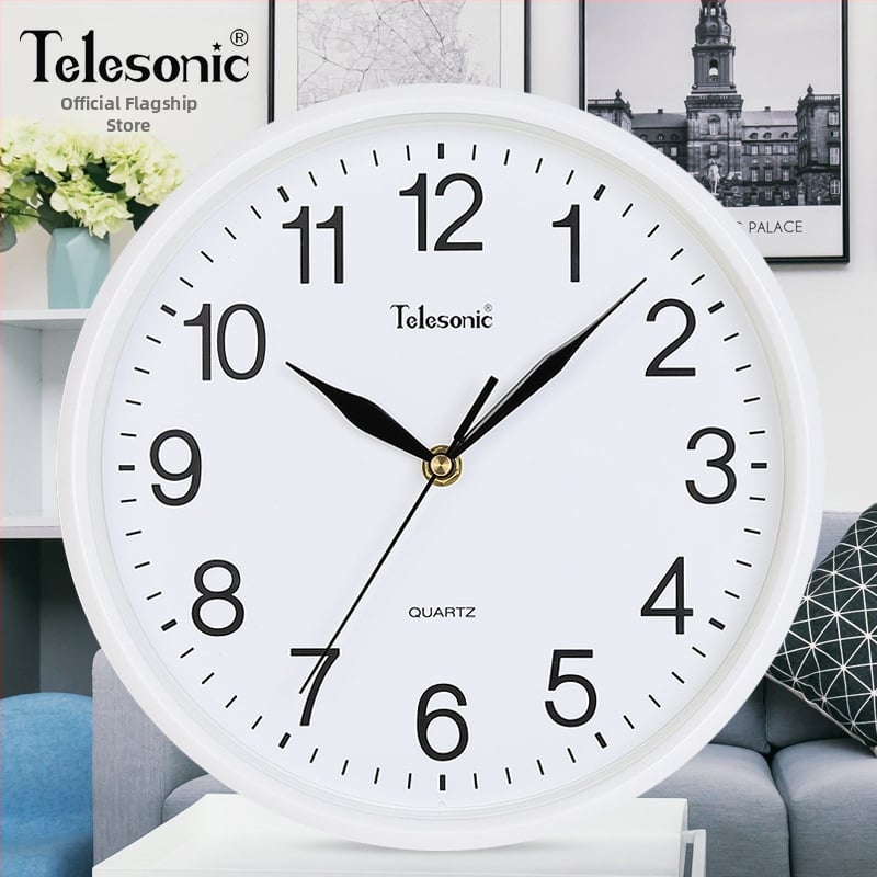 Ρολόι τοίχου – απλός σχεδιασμός, μηχανική κίνηση Uranus, πλαστικό περίβλημα, σαλόνι