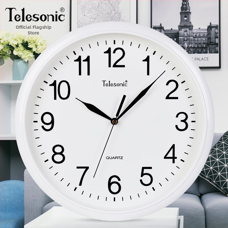 Ρολόι τοίχου – απλός σχεδιασμός, μηχανική κίνηση Uranus, πλαστικό περίβλημα, σαλόνι