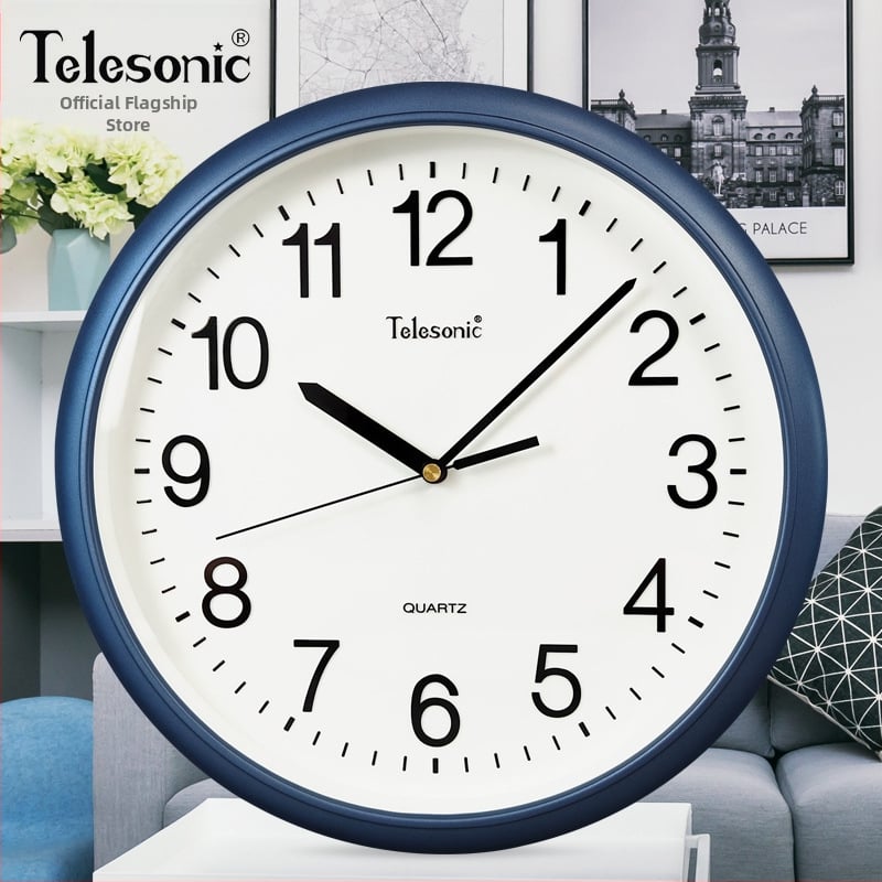 Ρολόι τοίχου – απλός σχεδιασμός, μηχανική κίνηση Uranus, πλαστικό περίβλημα, σαλόνι