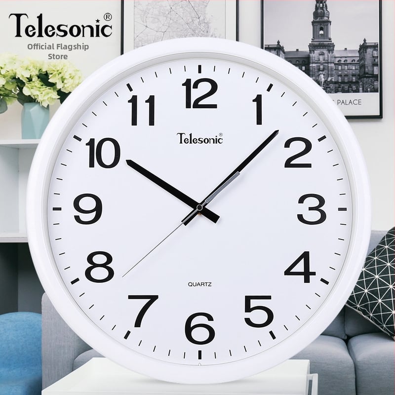 Ρολόι τοίχου – απλός σχεδιασμός, μηχανική κίνηση Uranus, πλαστικό περίβλημα, σαλόνι