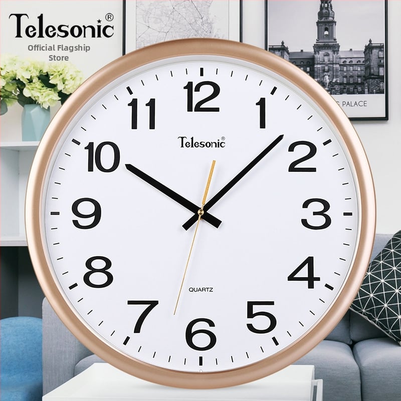 Ρολόι τοίχου – απλός σχεδιασμός, μηχανική κίνηση Uranus, πλαστικό περίβλημα, σαλόνι