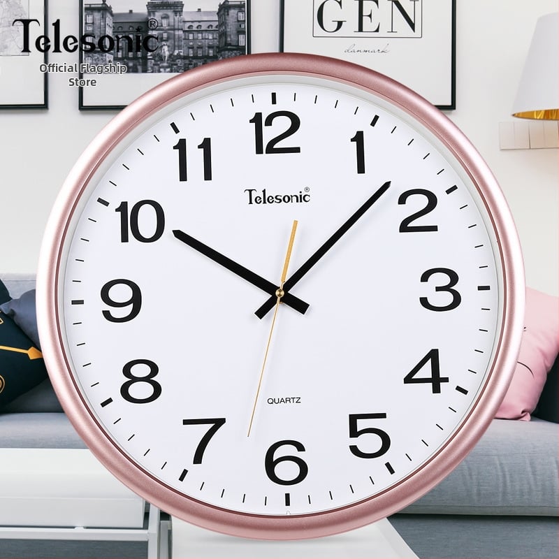 Ρολόι τοίχου – απλός σχεδιασμός, μηχανική κίνηση Uranus, πλαστικό περίβλημα, σαλόνι