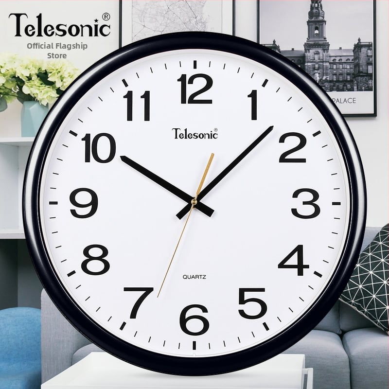 Ρολόι τοίχου – απλός σχεδιασμός, μηχανική κίνηση Uranus, πλαστικό περίβλημα, σαλόνι